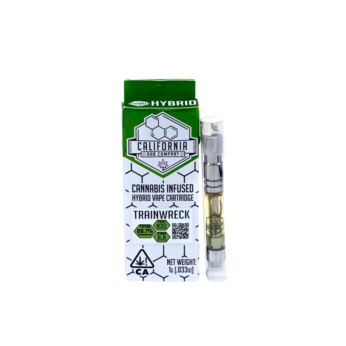 California Dab Company Trainwreck Cartridge 1G The Kind Center