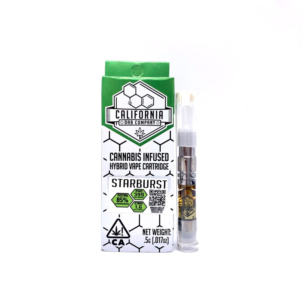 California Dab Company Starburst Cartridge .5G The Kind Center