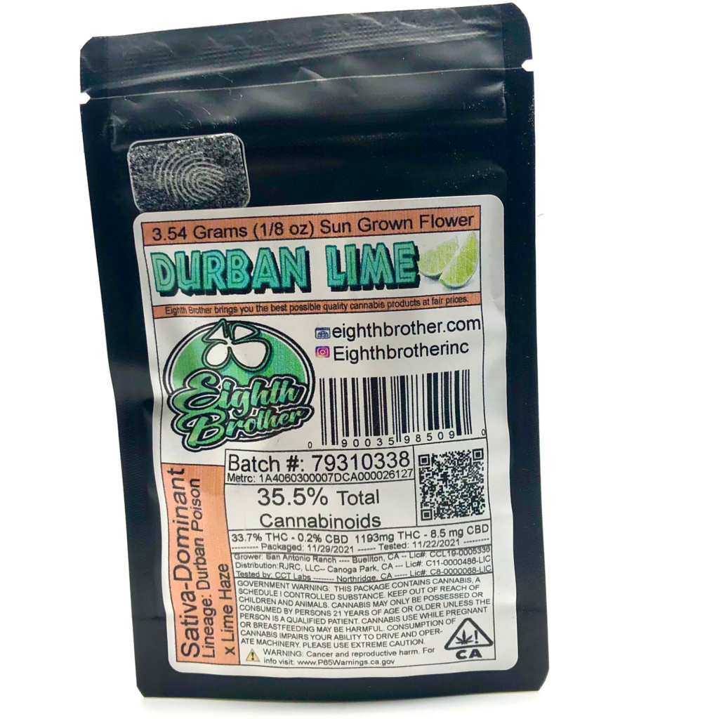 EIGHTH BROTHERS Durban Lime 3.5G The Kind Center