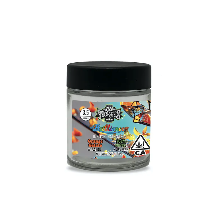 Lift Tickets x Brilliance Orange Gelato x Kush Mints Infused 3.5G